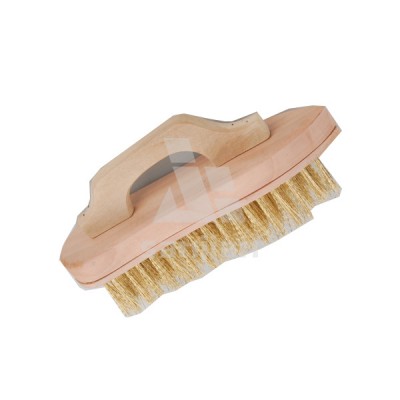 The Newest Style Brass Wire Brush with Wooden Handle, Steel Wire Brush Cleaning Brush (SJIE3066)