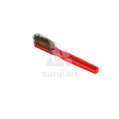 The Newest Japan Style Brass Wire Brush with Plastic Handle, Steel Wire Brush Cleaning Brush (SJIE3105)