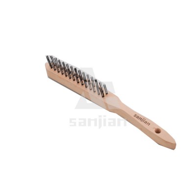 European Style Steel Wire Brush with Wooden Handle (SJIE3006)