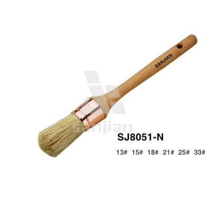 Sjie8051-N Pure Bristle Round Paint Brush